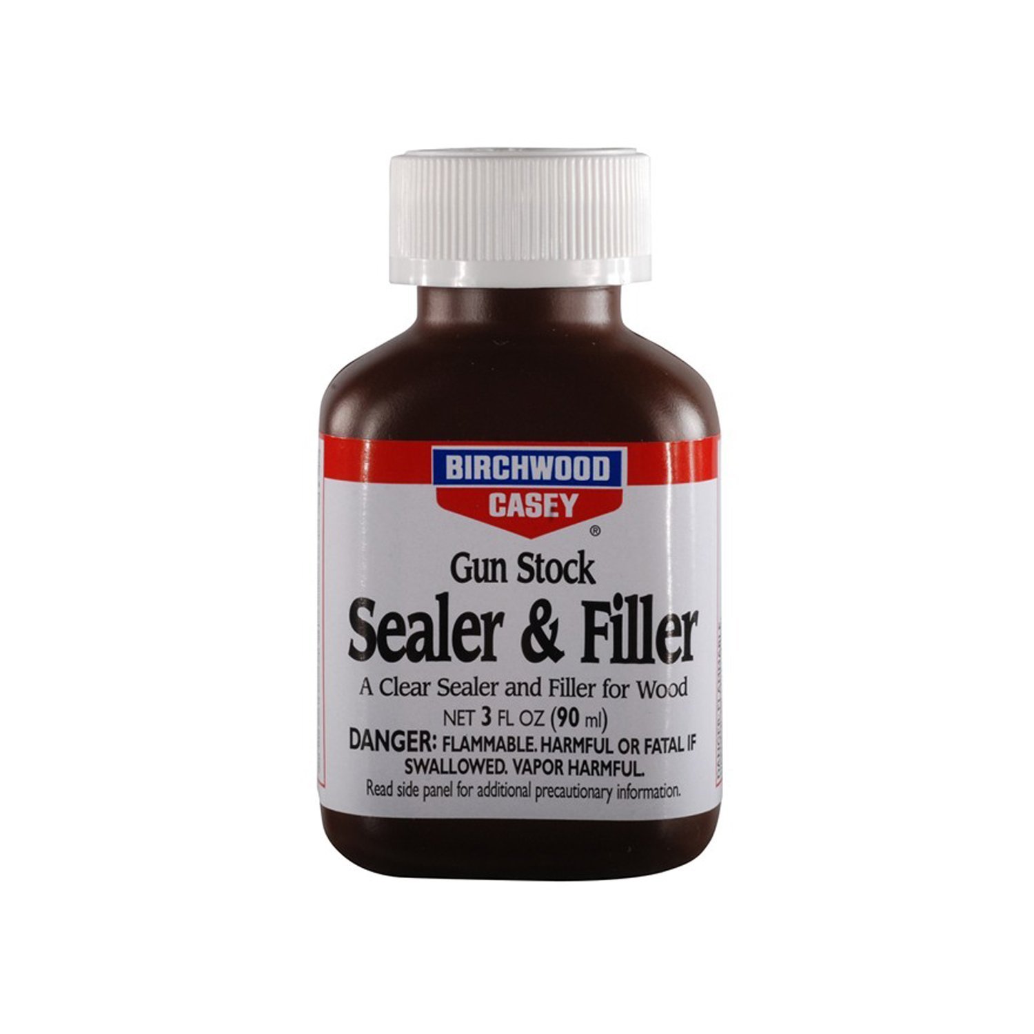 Birchwood Casey Easy-to-Use Fast-Drying Clear Sealer & Filler for Wood Gun Stock, 3 OZ Bottle