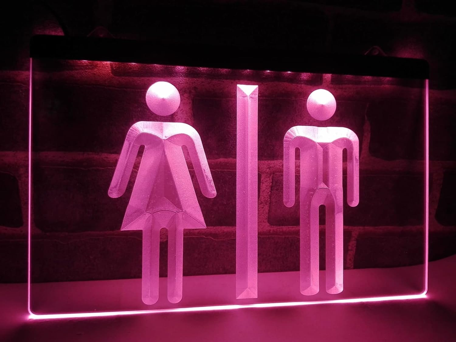 Toilet Washrooms Restrooms Display LED Neon Signs Home