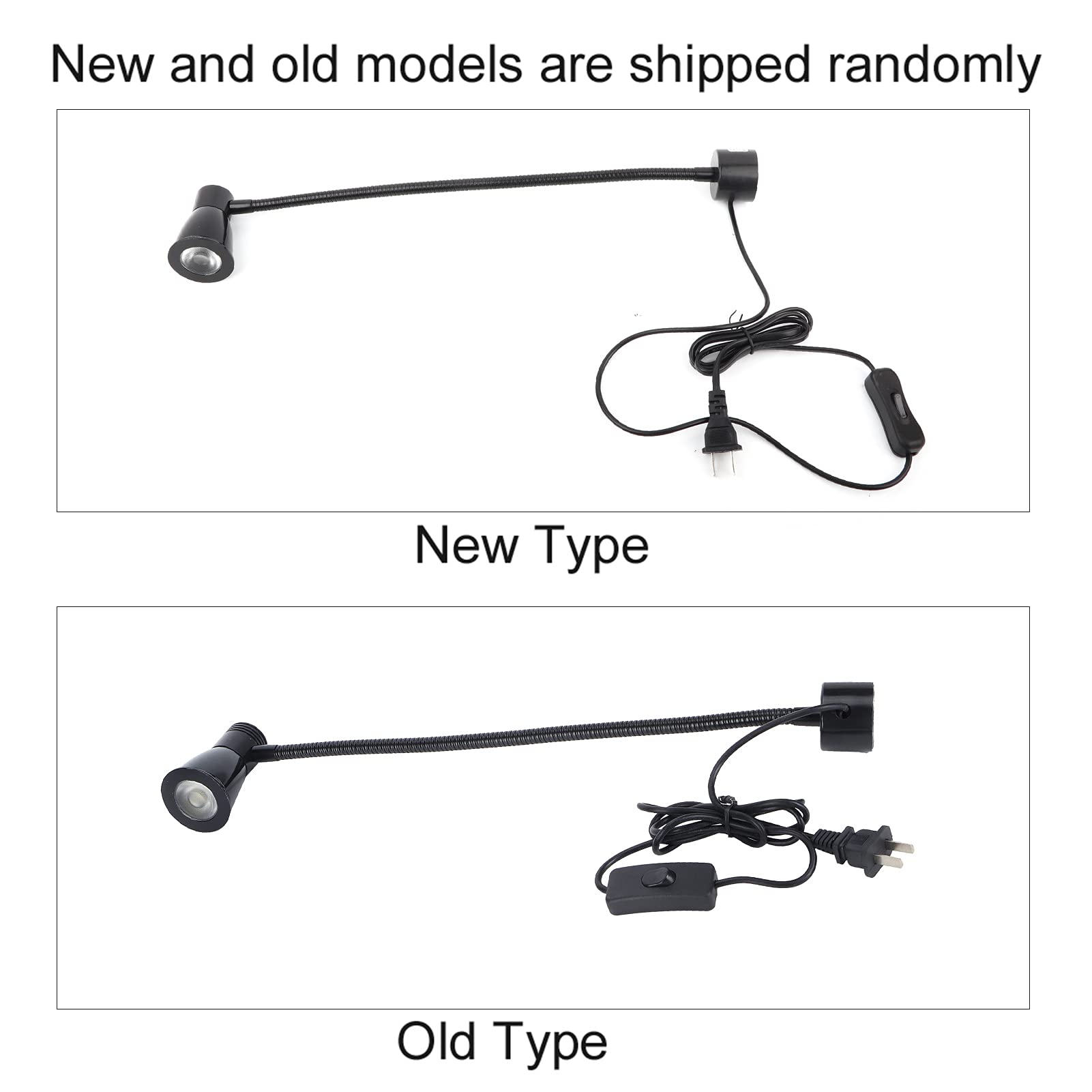 Acouto Lampe de Machine-Outil, 7W LED Lampe de Travail Magnétique pour Machine à Coudre Col de Cygne Flexible pour Machines-Outils Tour Fraisage Perceuse Éclairage Industriel(EU Plug)