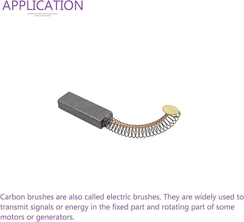 Miniatura 5 de DMiotech Paquete de 2 cepillos de carbono de 1.063 in x 0.394 in x 0.236 in para motor eléctrico