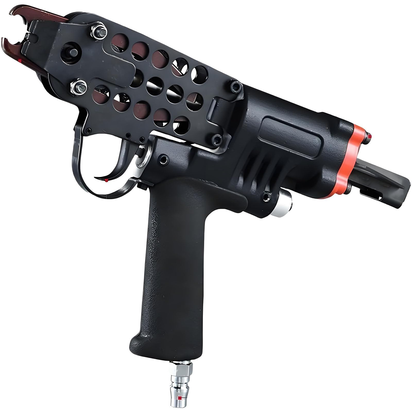 Ymnogjie Pneumatic Hog Ring Gun,Pneumatic C Type Hog Ring Pliers Crown Hog Ring Staples,3.2-8.7mm Closure Diameter,Power C Ring Gun Air Hog Ring Plier Tool for Wire Cages,Seat Making SC7C
