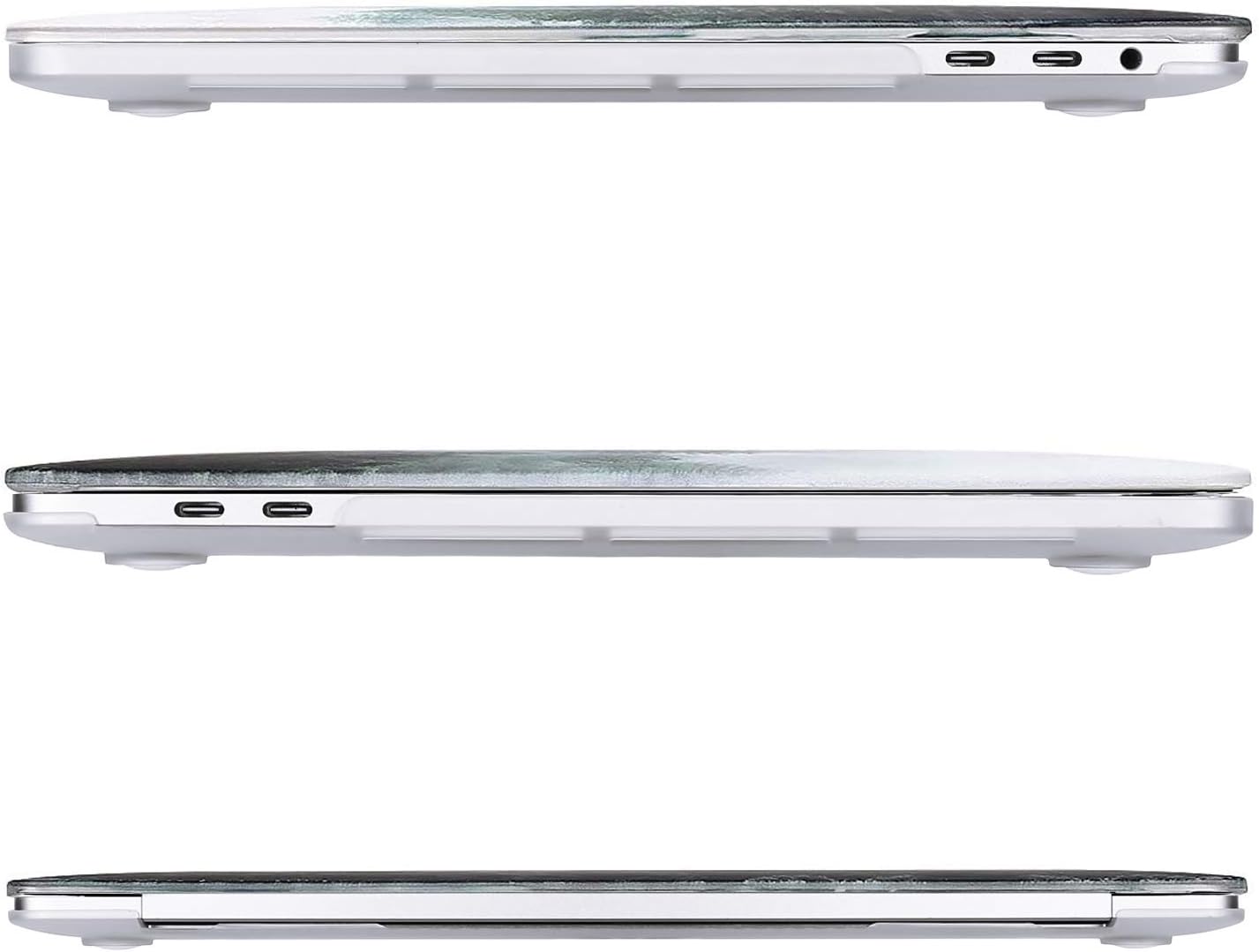 MOSISO Compatible with MacBook Pro 13 inch Case M2 2023, 2022, 2021-2016 A2338 M1 A2251 A2289 A2159 A1989 A1708 A1706, Plastic Pattern Hard Shell Case&Keyboard Cover&Screen Protector,Green Forest