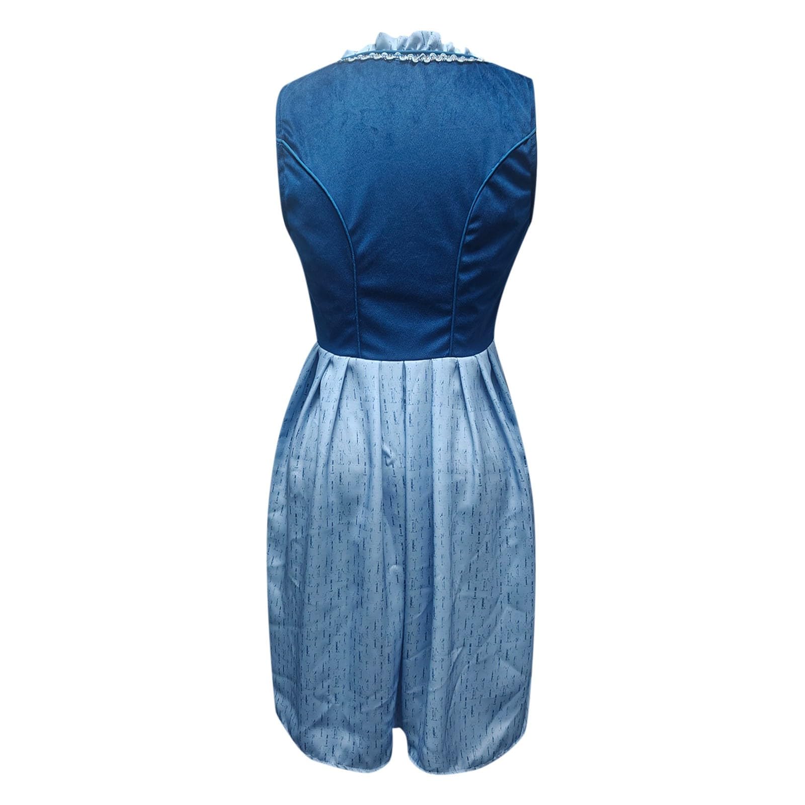 Dirndl Damen Dirndelkleider Oktoberfest Damen Outfit | Dirndl-Komplettsets Midi Dirndl Lang Grosse GröSsen Wiesn Outfit Trachtenkleid für Volksfest