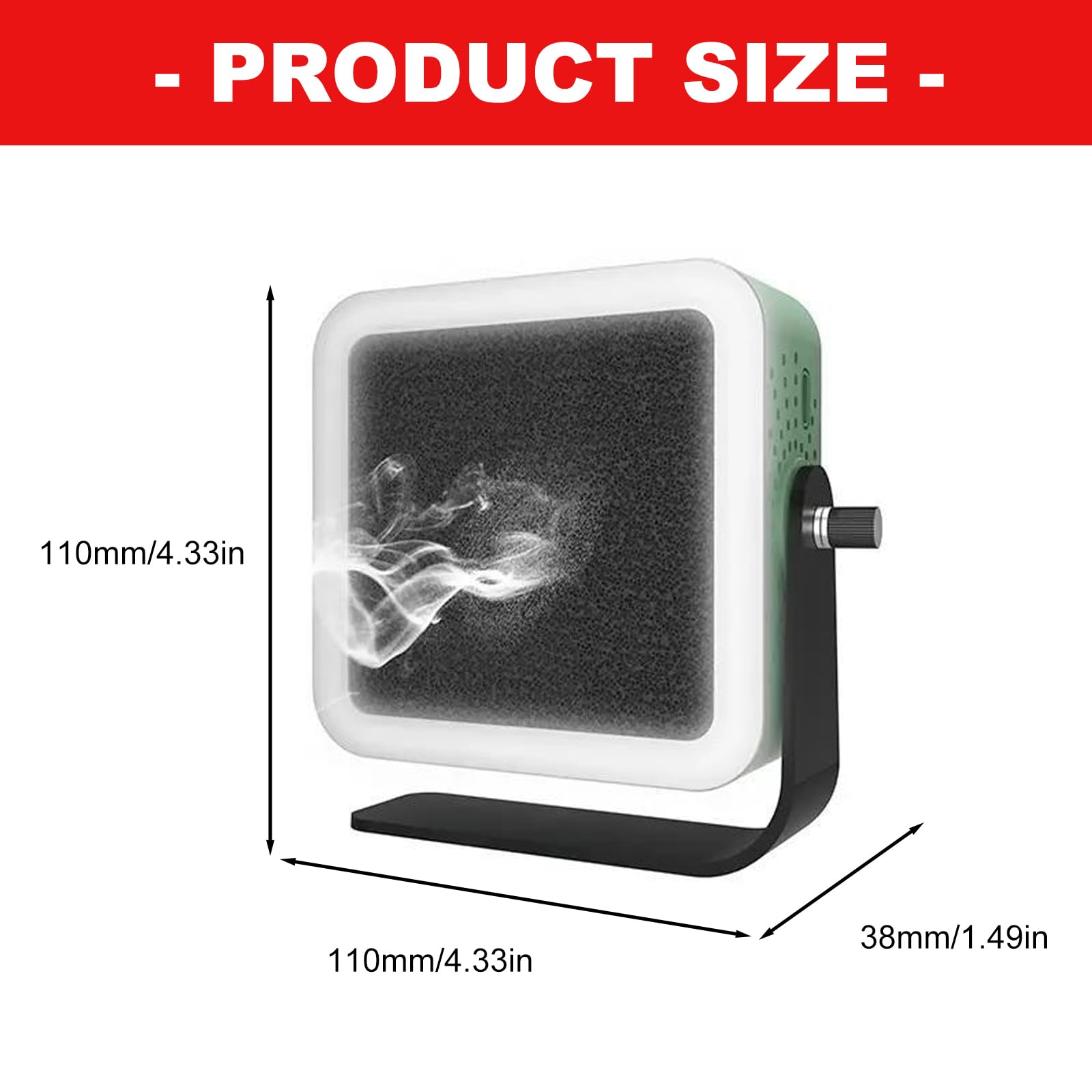 Ventilador de refrigeración portátil para reparación con luz LED