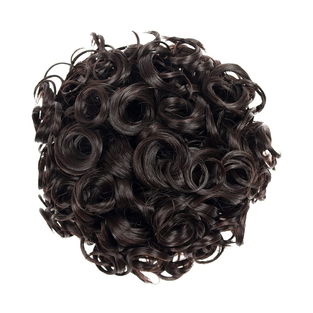 KIS Hair Messy Bun 100% Natural Human Hair Blend Glamorous Handcrafted Salon-Quality Voluminous Luxurious Customizable Soft & Silky Texture Washable Reusable & Heat Resistant (Md-3 Nb)-image-40
