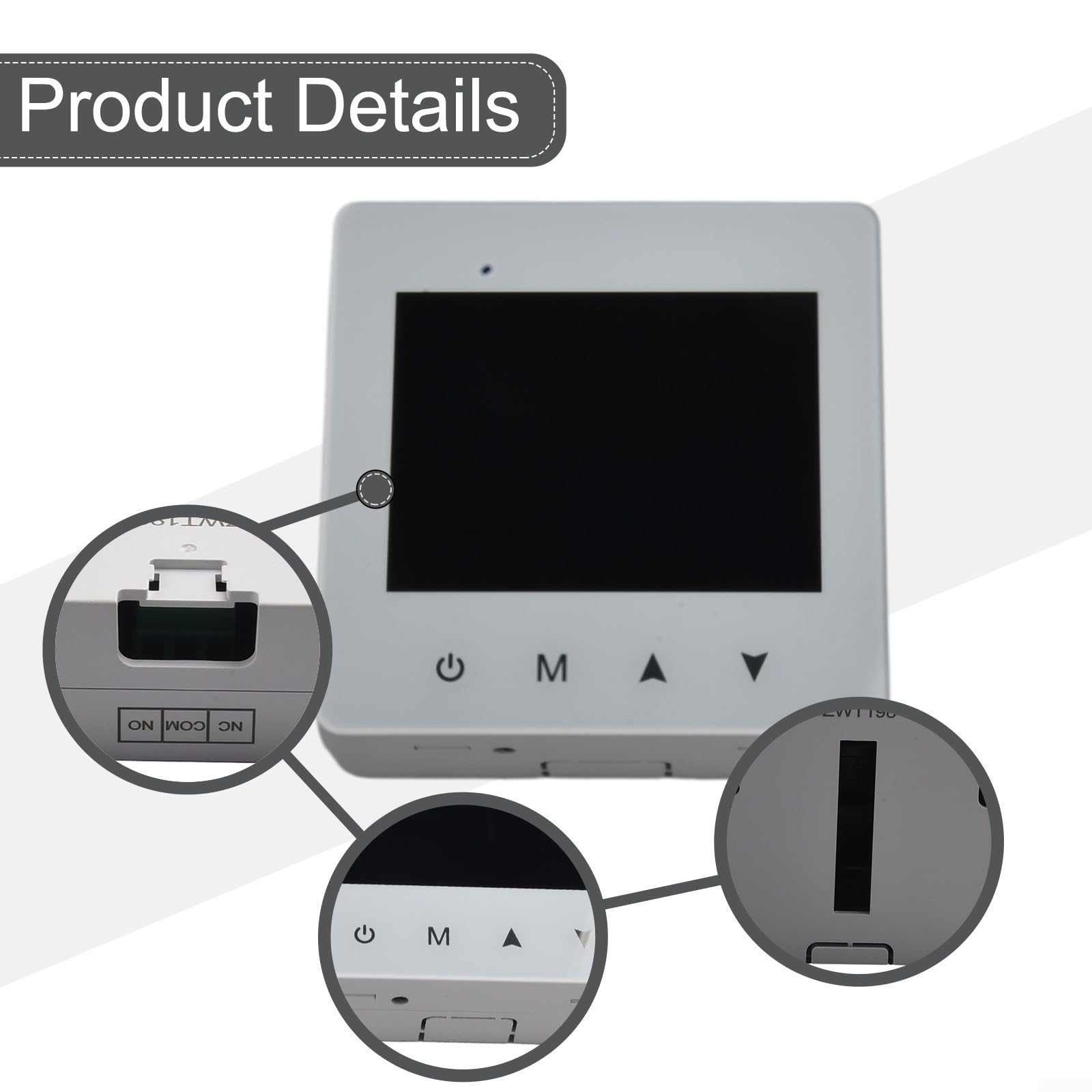 Smart Thermostat für Tuya, Smart WiFi Thermostat für ZigBee, Touchscreen-Thermostat angetrieben durch Batterie, Fußbodenheizungstemperaturregler, Thermostat fussbodenheizung