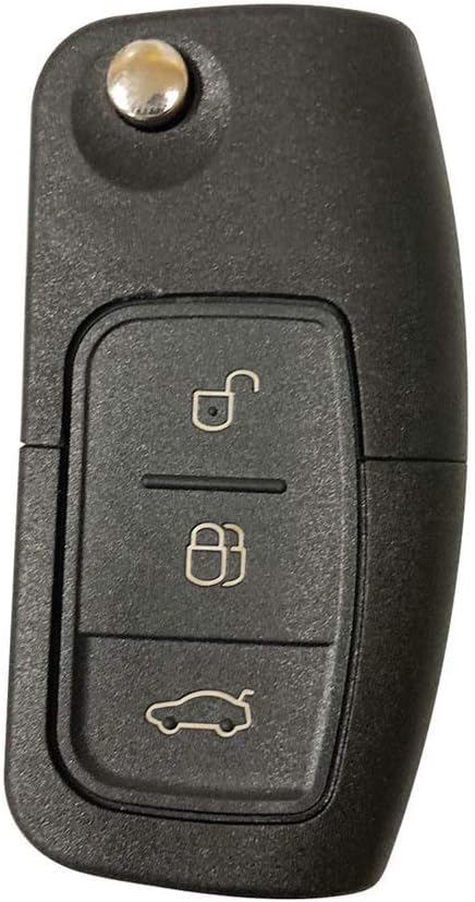 Coque De Clé De Remplacement Pour Ford (Fiesta, Focus, Etc.) - 3 Boutons, Lame FO21 - Neuf