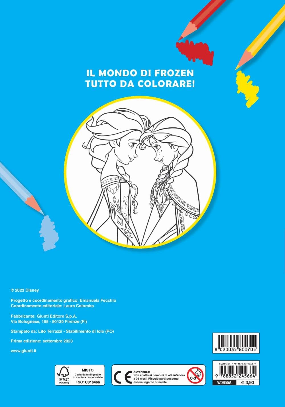La magia dei ghiacci. Frozen. Primo album da colorare. Ediz. a colori