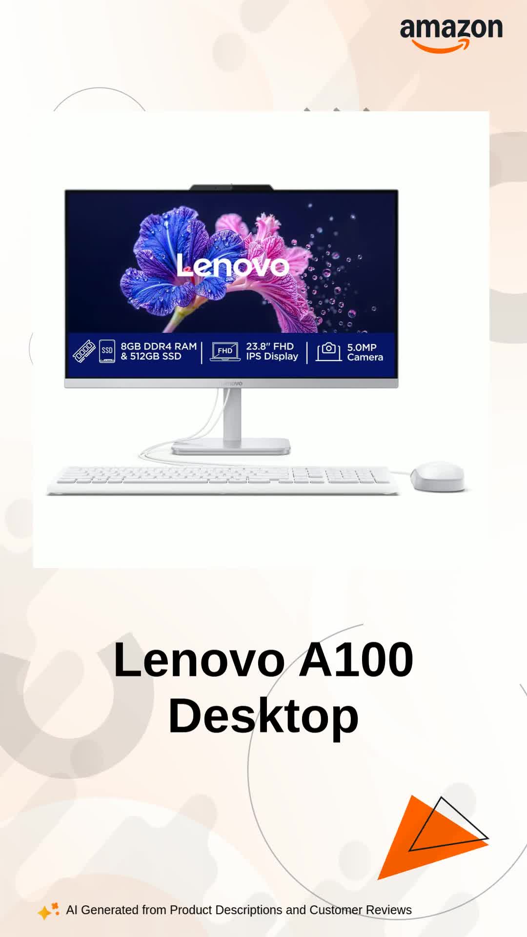 Lenovo A100 All in One Intel N100 23.8