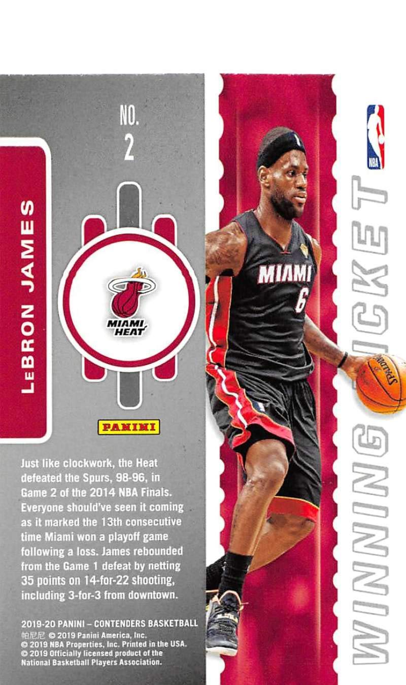 Amazon.com: 2019-20 Panini Contenders Winning Ticket #2 LeBron