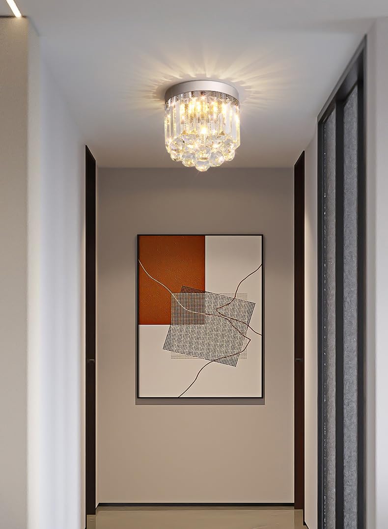 Lámpara LED de techo de Cristal empotrada para armario, pasillo pequeño, 10 W, regulable, Cerca de accesorios, entrada Moderna para cocina, baño, Porche, fabricada en China.