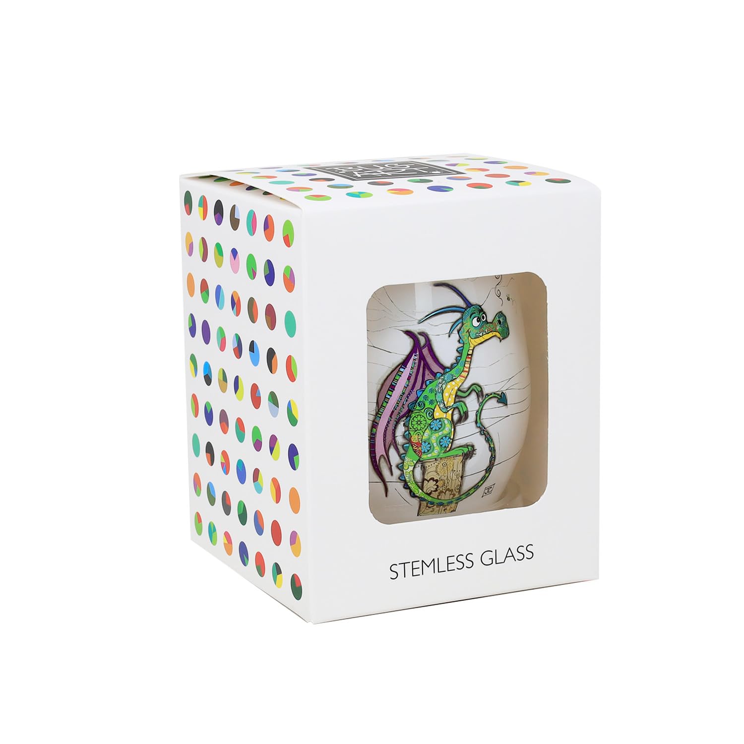 Lesser & Pavey Ceramic Stemless Cup Tumbler, Duncan Dragon - Image 3