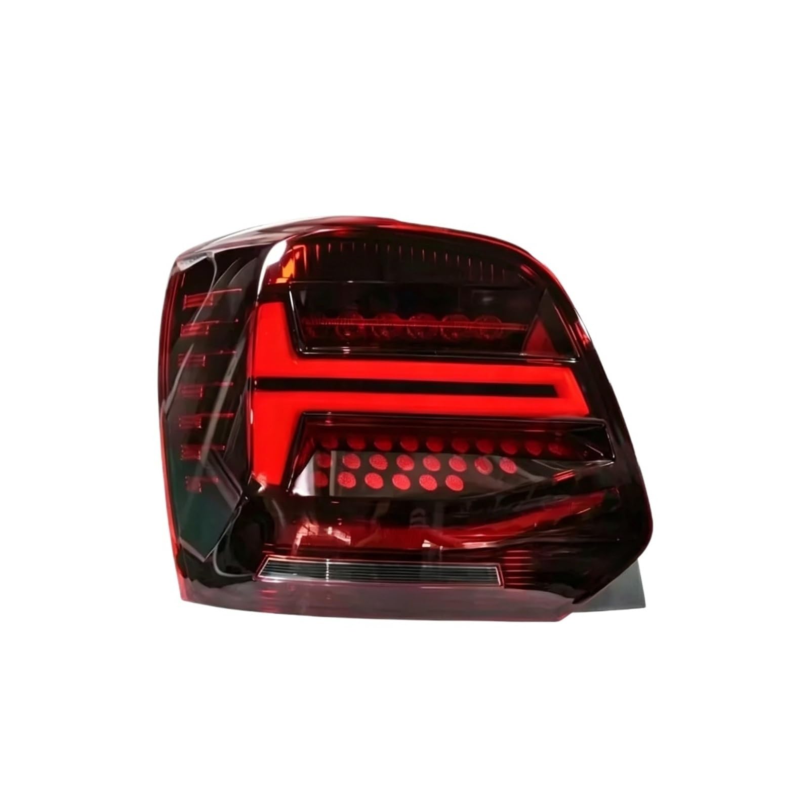 Ulepszone Zestawy Lamp Tyłowych Samochodu Lampki Migające Lampki Jazdy Dla VW Dla Polo 2010 2011 2012 2013 2014 2015 2016 2017(Red A pair)