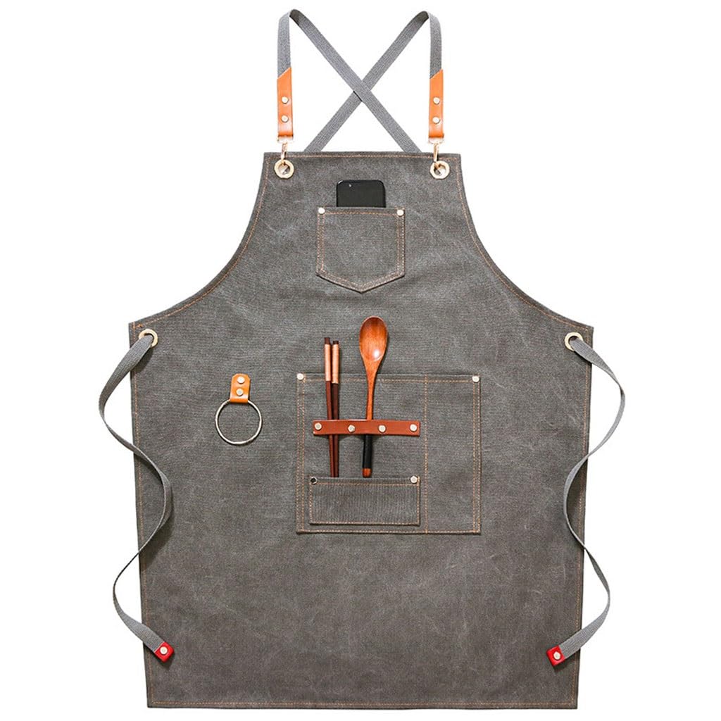 Kochschürze, bedruckt, Denim-Leinwand, Café, Barbier, Milch, Teeshop, Restaurant, Backen, Arbeitskleidung für Herren und Damen, zum Kochen