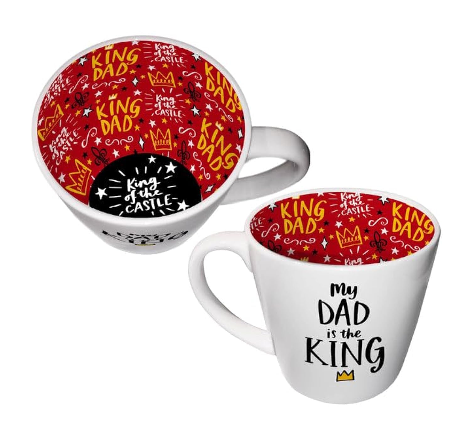 WPL Gifts Inside Out My Dad is The King Mug with Gift Box