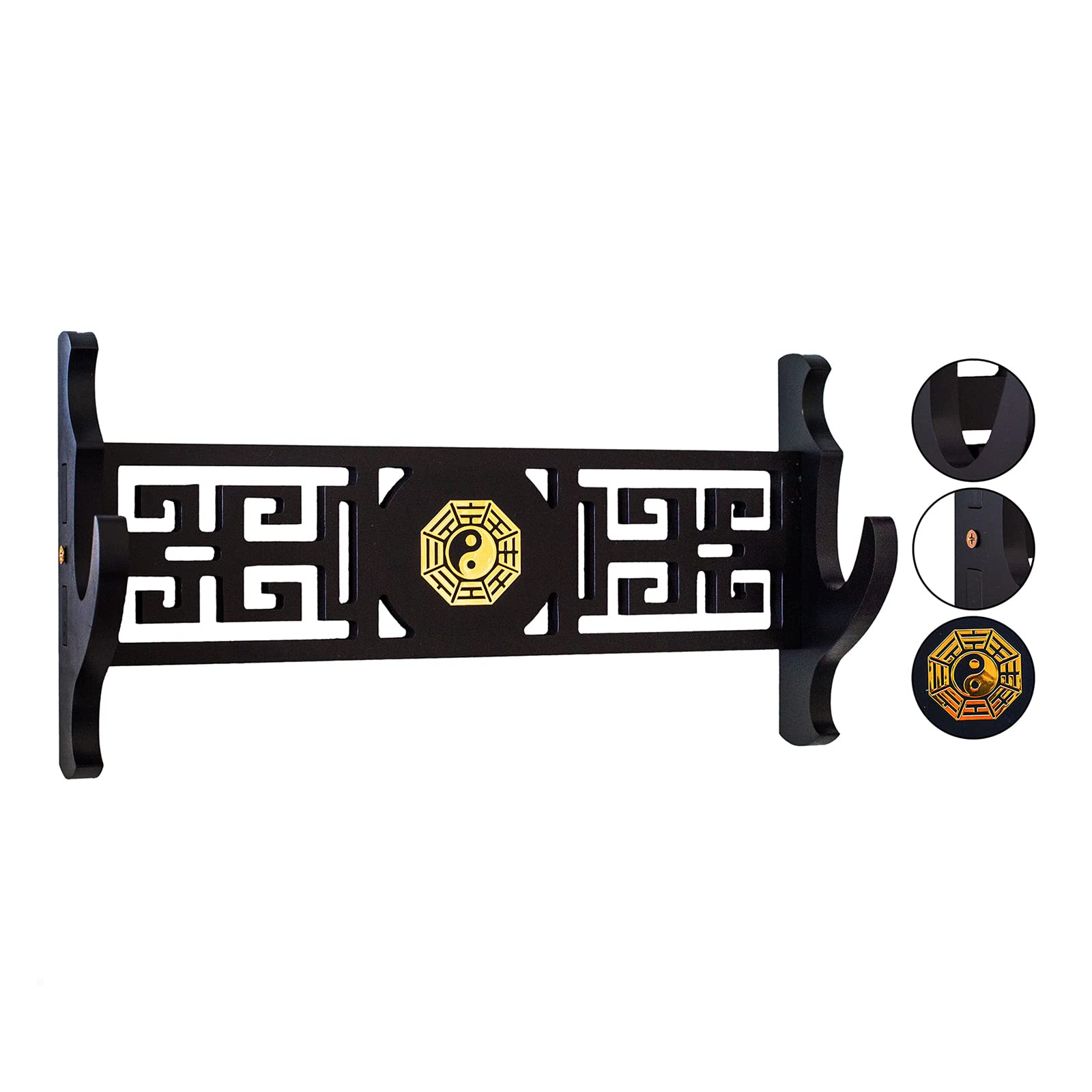 Supporto da parete per spada Katana Stand Samurai Supporto per spada espositore cinese 1 Tier Bagua Style