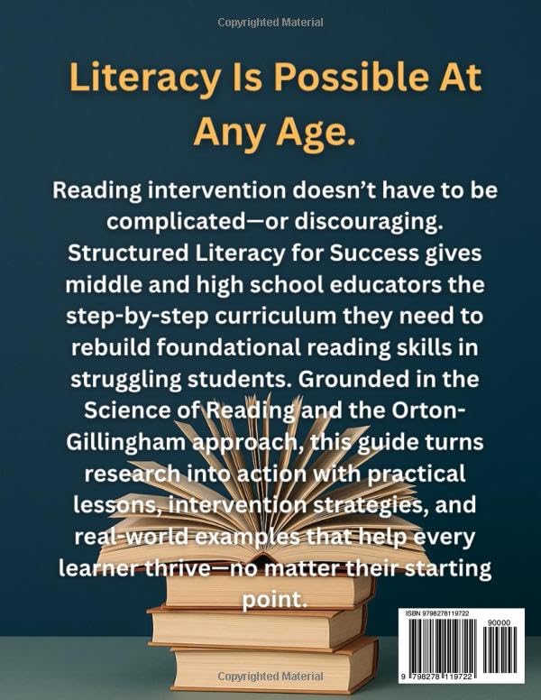 Structured Literacy for Success: The Complete Reading Intervention Guide for Middle and High School Educators That Teach Reading In Grades 6-12 ... For Middle School And High School) - Image 2