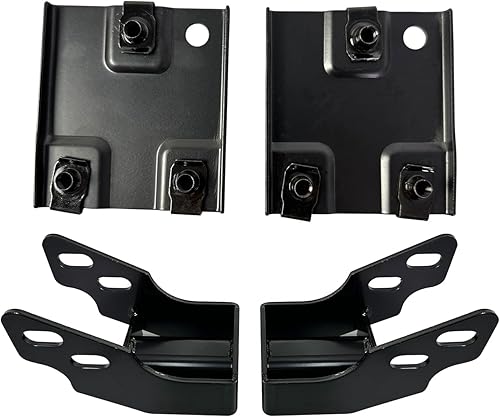Miniatura 1 de Juego de 4 piezas de soporte de placa de repuesto para Chevy Silverado 2500HD 3500HD 3500HD 3500HD Soporte de parachoques GM1062105, GM1066195 para