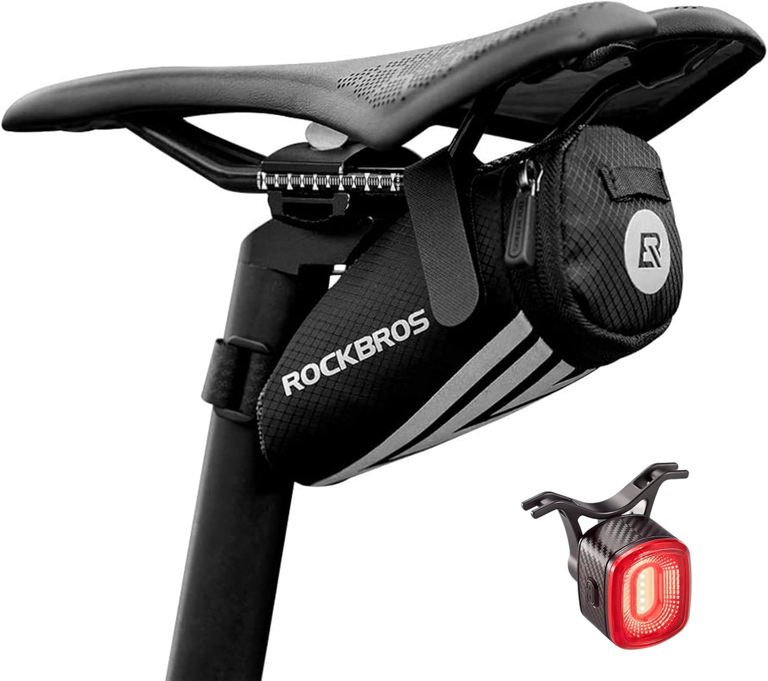 ROCKBROS Bike Saddle Bag Seat Bag with Smart Bike Tail