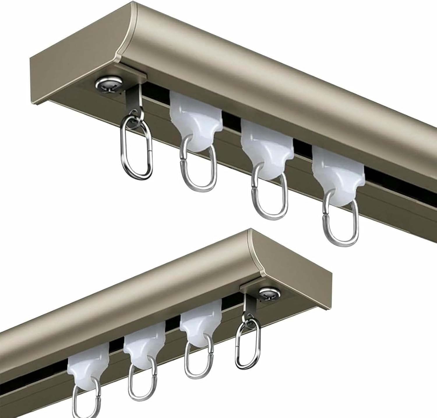 Ceiling Curtain Track For Privacy Curtains, Drapes, And Room Dividers, Heavy Duty Aluminum Curtain Rail, Ultra-Thin Curtains Rod