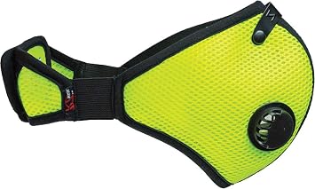 RZ Mask M2 Face Mask in Safety Green, Medium, for Woodworking, Home Improvement, Construction and DIY Projects