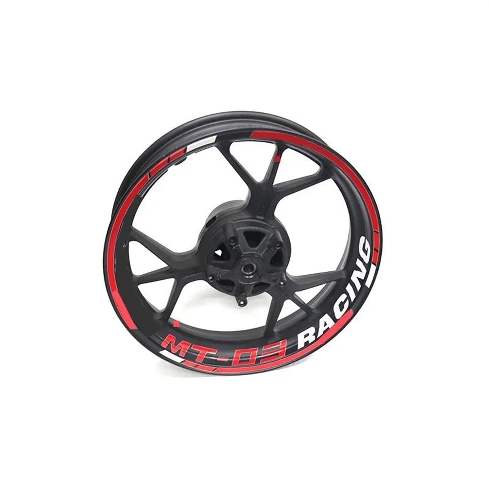 Stickers Motorcycle Accessories Wheel Stickers Reflective Rim Motorbike Waterproof Decals for Yamaha MT-03 MT03 MT 03(Style 12)