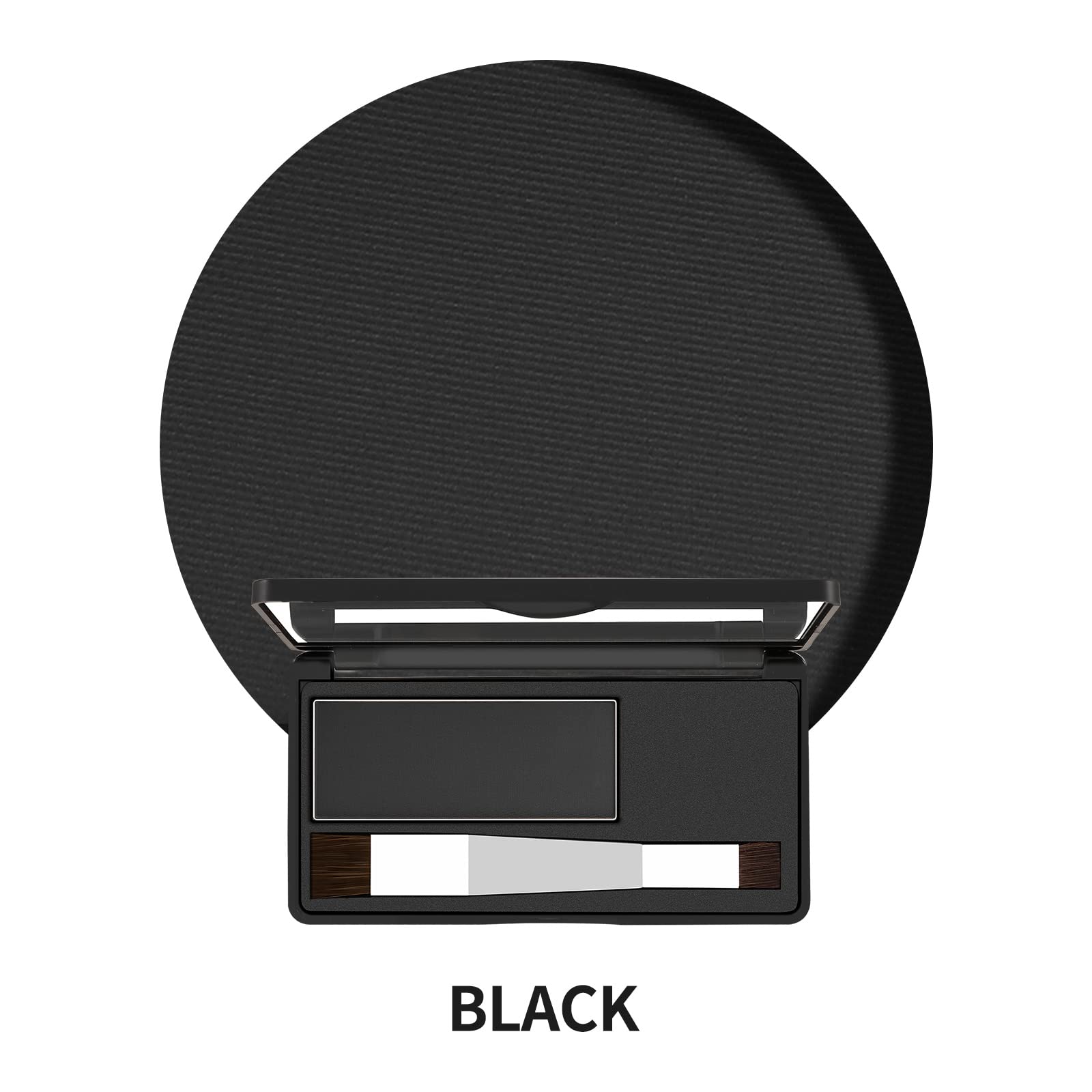 Boobeen Ensemble de poudre d'ombre à cheveux multi-usages, poudre de retouche de racine, palette de correcteur temporaire avec pinceau de maquillage, couvre instantanément la couleur des cheveux