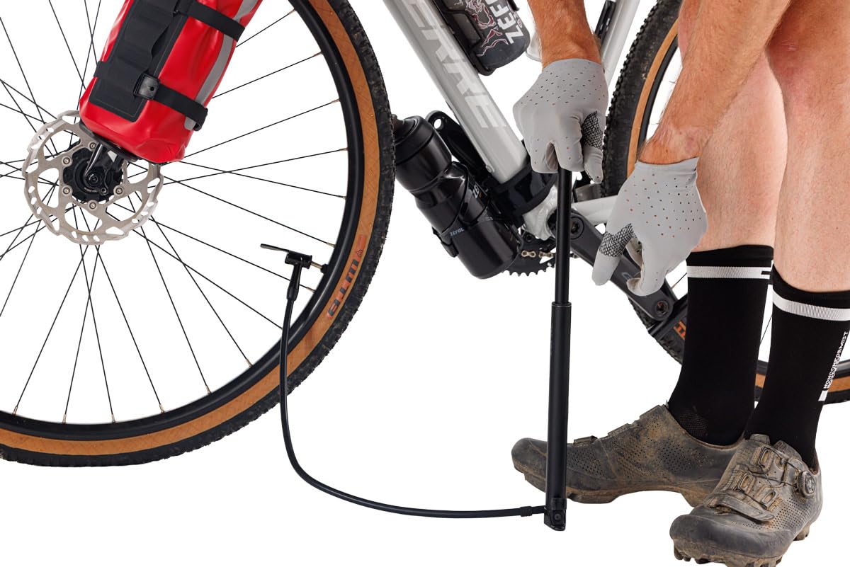 ZEFAL Adventure Pump Mini Pompa Bicicletta 300 mm 9 Bar Pompetta Portatile Presta Schrader 195 g