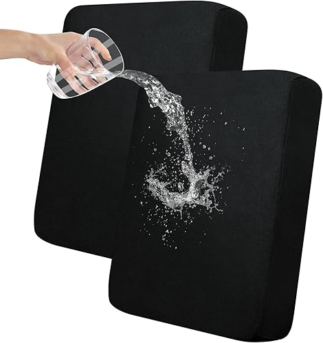 Easy-Going Fundas de cojín 100 % impermeables para asiento de silla, funda de cojín para sofá, protector de muebles elástico para niños, mascotas (2