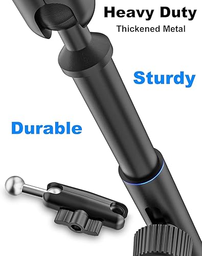 Miniatura 4 de Soporte para portavasos para iPad de alta resistencia ajuste de altura soporte de metal para portavasos de brazo largo de metal, soporte para