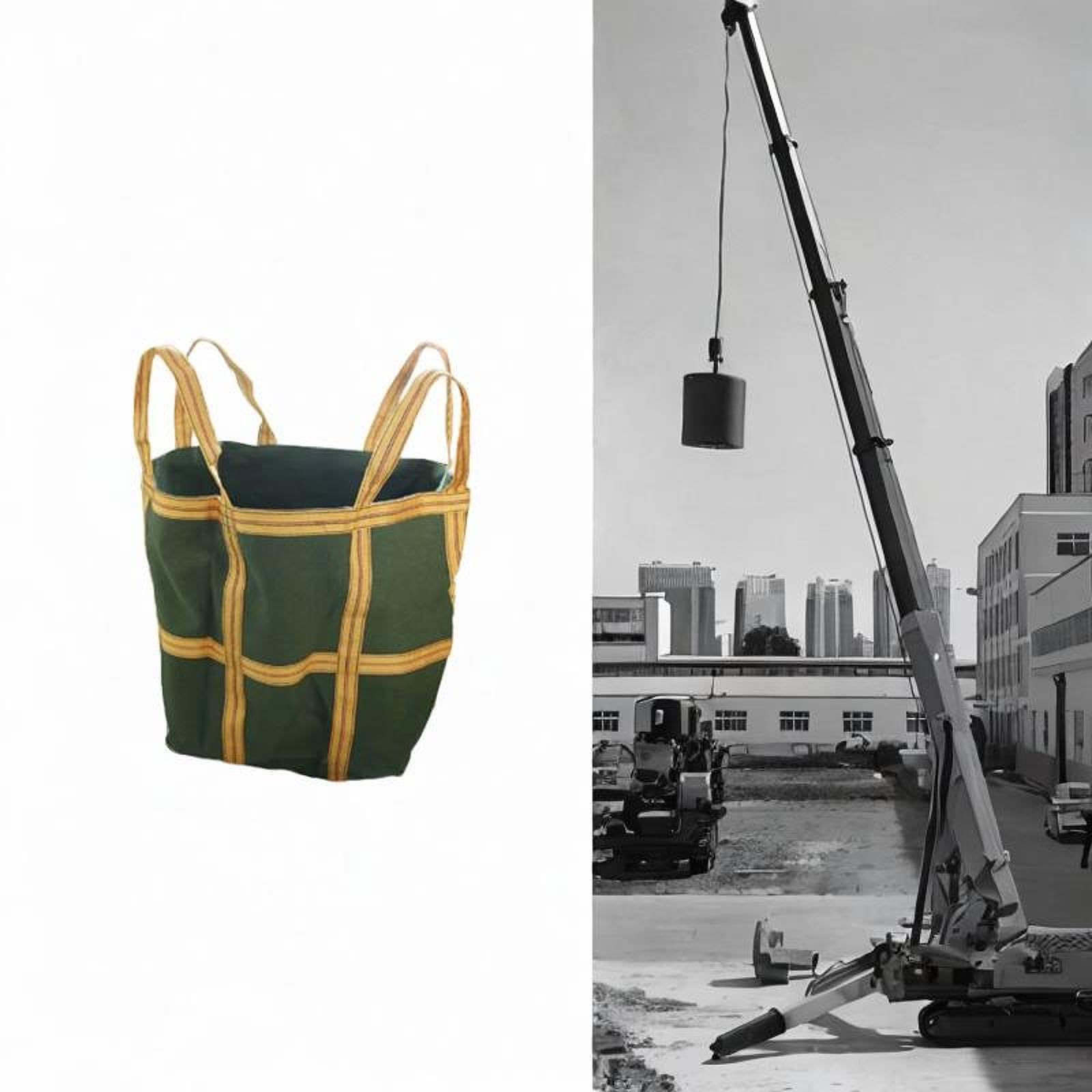 KESOTO Rete di Sollevamento Ad Alta Resistenza con Maniglie Rinforzate, Borsa in Tela E Contenitore per Riporre E Organizzare Oggetti Domestici, 50x50x50 Cm