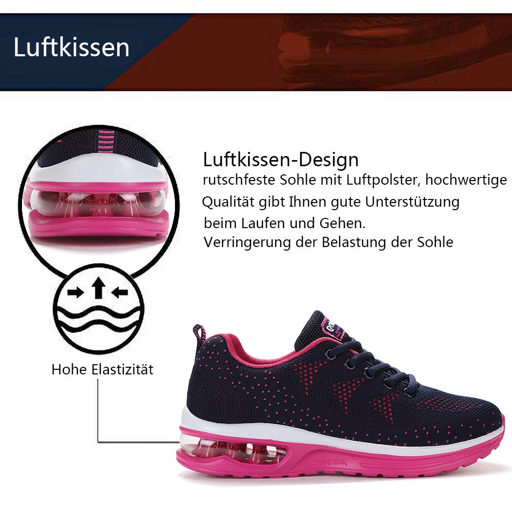 Uomo Donna Air Scarpe da Ginnastica Corsa Sportive Fitness Running Sneakers Basse Interior Casual all'Aperto 34-46 EU