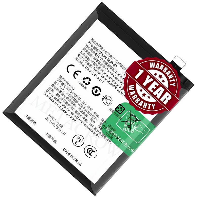 Image of Original BLP697 Battery Compatible for Oppo F11 Pro (CPH1969, CPH1987, CPH2209) - (4000mAh) - 1 Year Warranty JK1