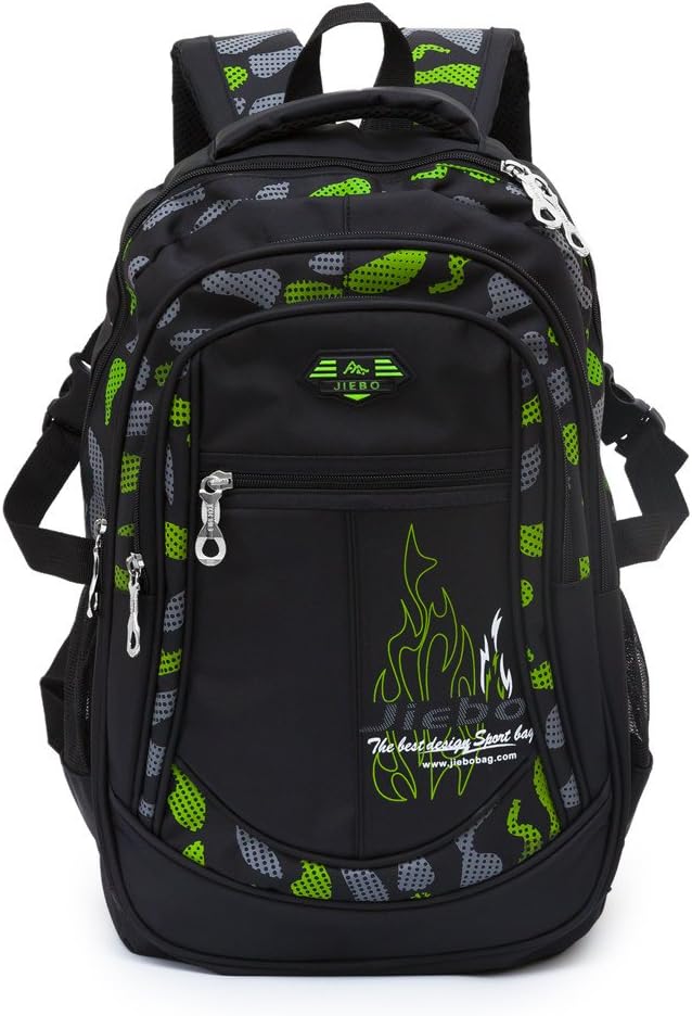 Backpack Boys School Bags Big Bookbags Durable Heavy Duty Student Kids Travel Waterproof
