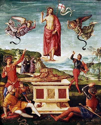 Peinture murale Résurrection du Christ de Raphaël pour habiller un grand mur