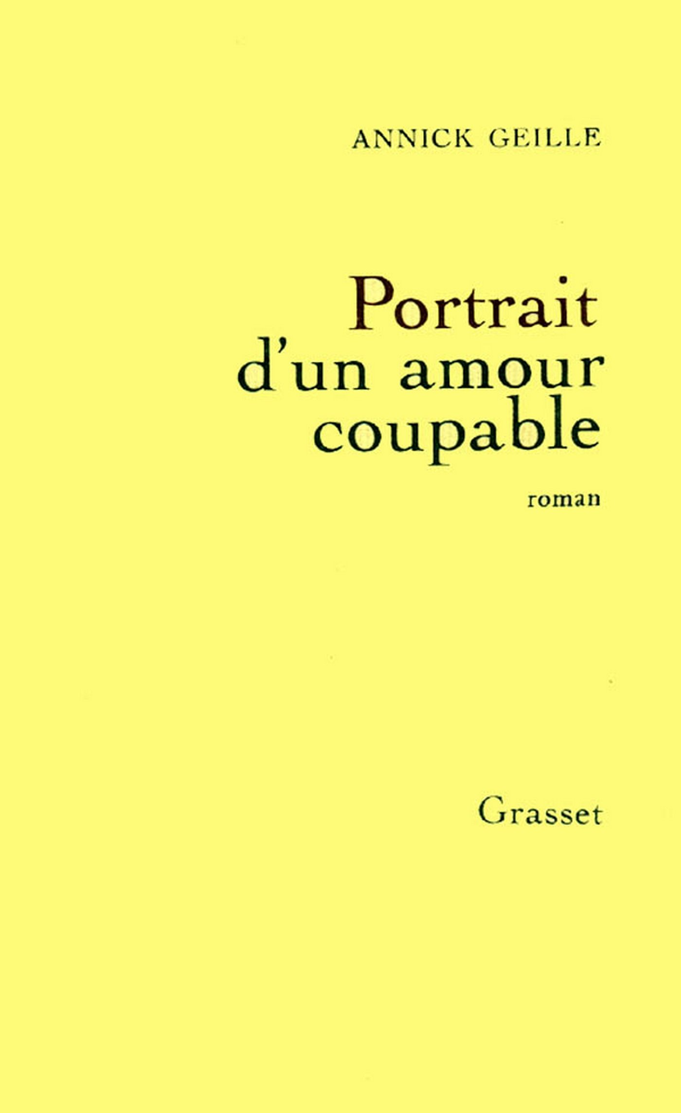 Portrait d'un amour coupable (Aventures) (French Edition)