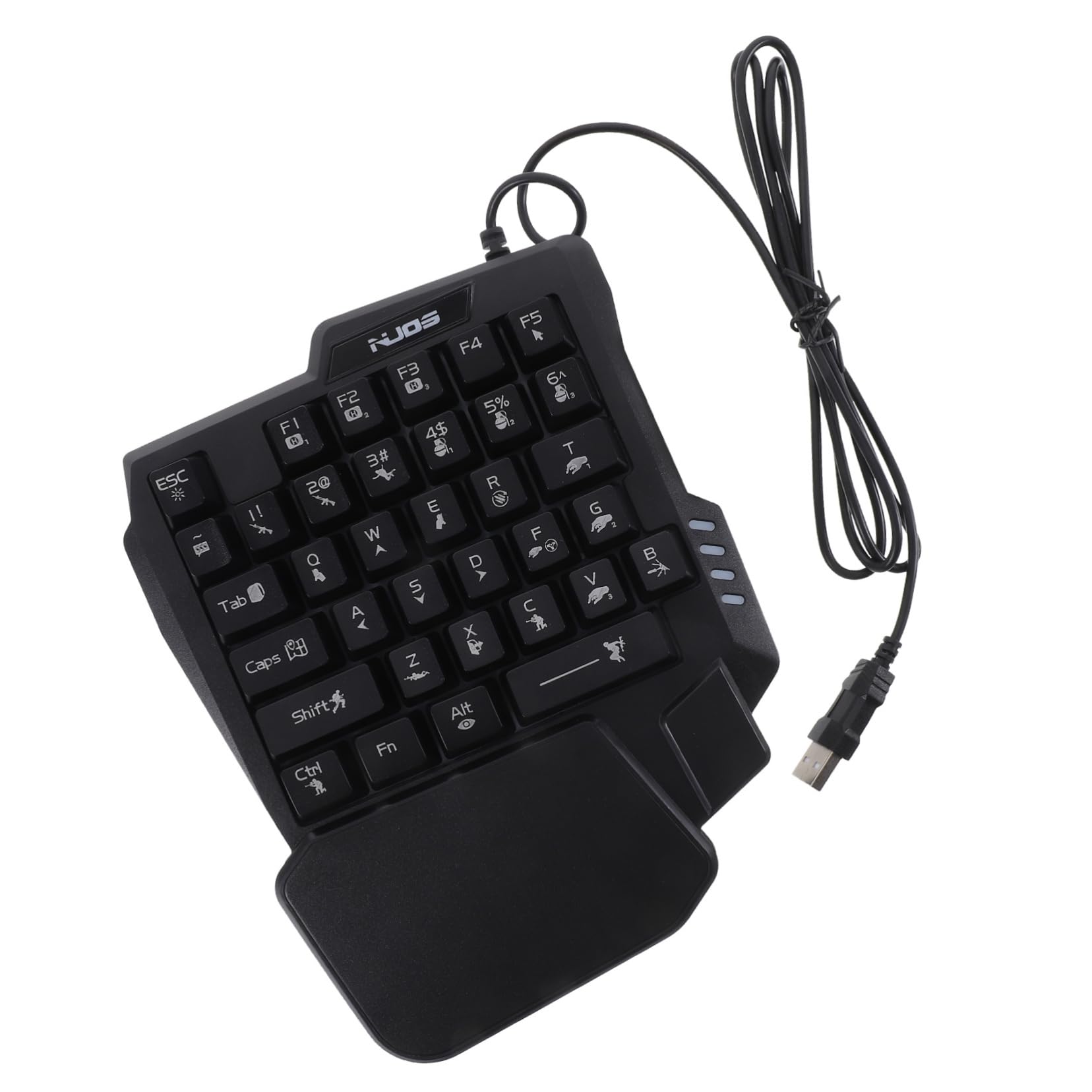 1Pc USB Key Gaming Keyboard with Abs Caps Compact Mechanical Feeling Design Colorful Lights Ergonomic Small Keyboard for