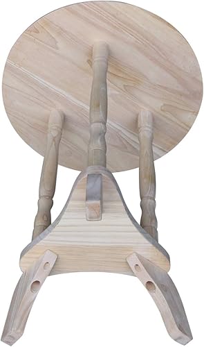 Miniatura 6 de IC International Concepts Mesa redonda para plantas, L: 16 x ancho: 16 x H:23, sin terminar