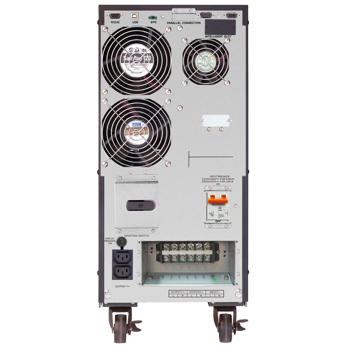 Atlantis UPS OP10001-P, Potenza 10000VA, 10000W, On Line doppia conversione, Parallelizzabile, A03-OP10001-P