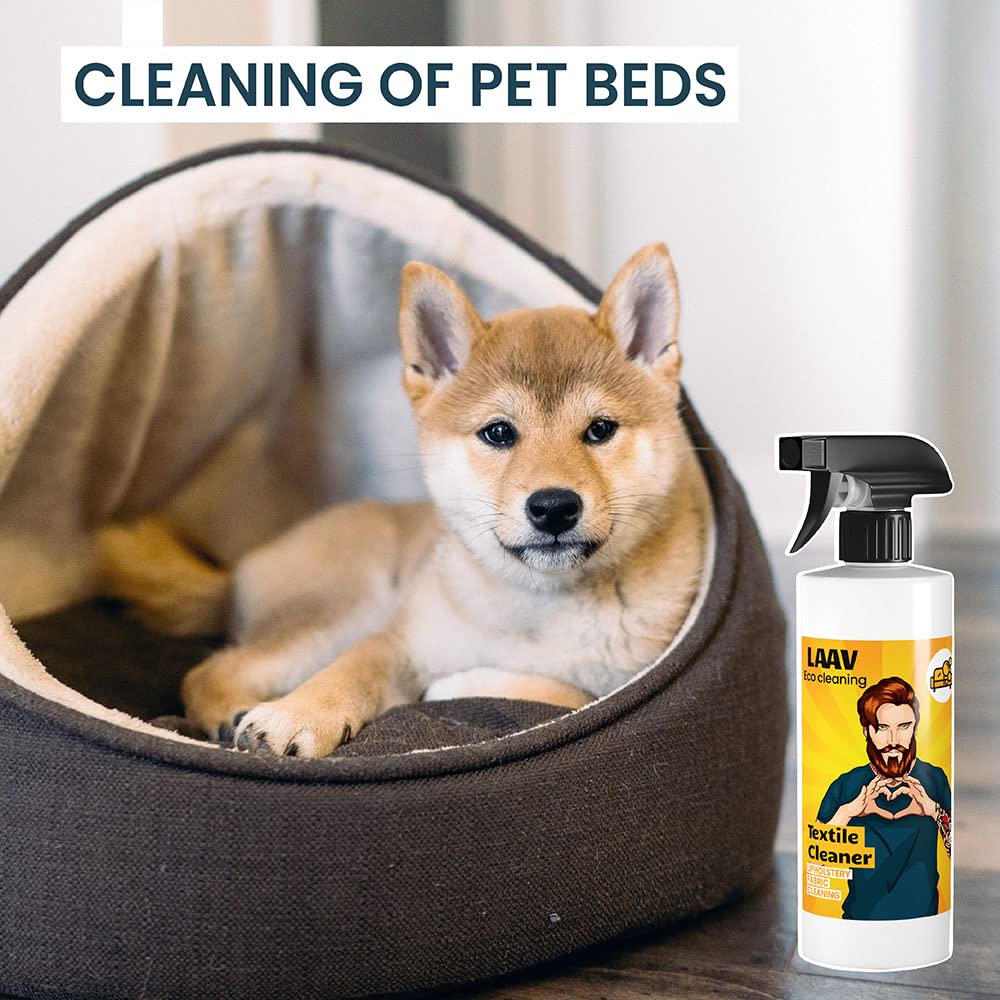 LAAV Nettoyant Canapé Tissu Textile Cleaner (250 ML) I Nettoyant Tapis I Spray Textile Idéal pour Tissus, Tapis, Ameublement, Moquettes et Taches Tenaces d'animaux de Compagnie I PFC-Free
