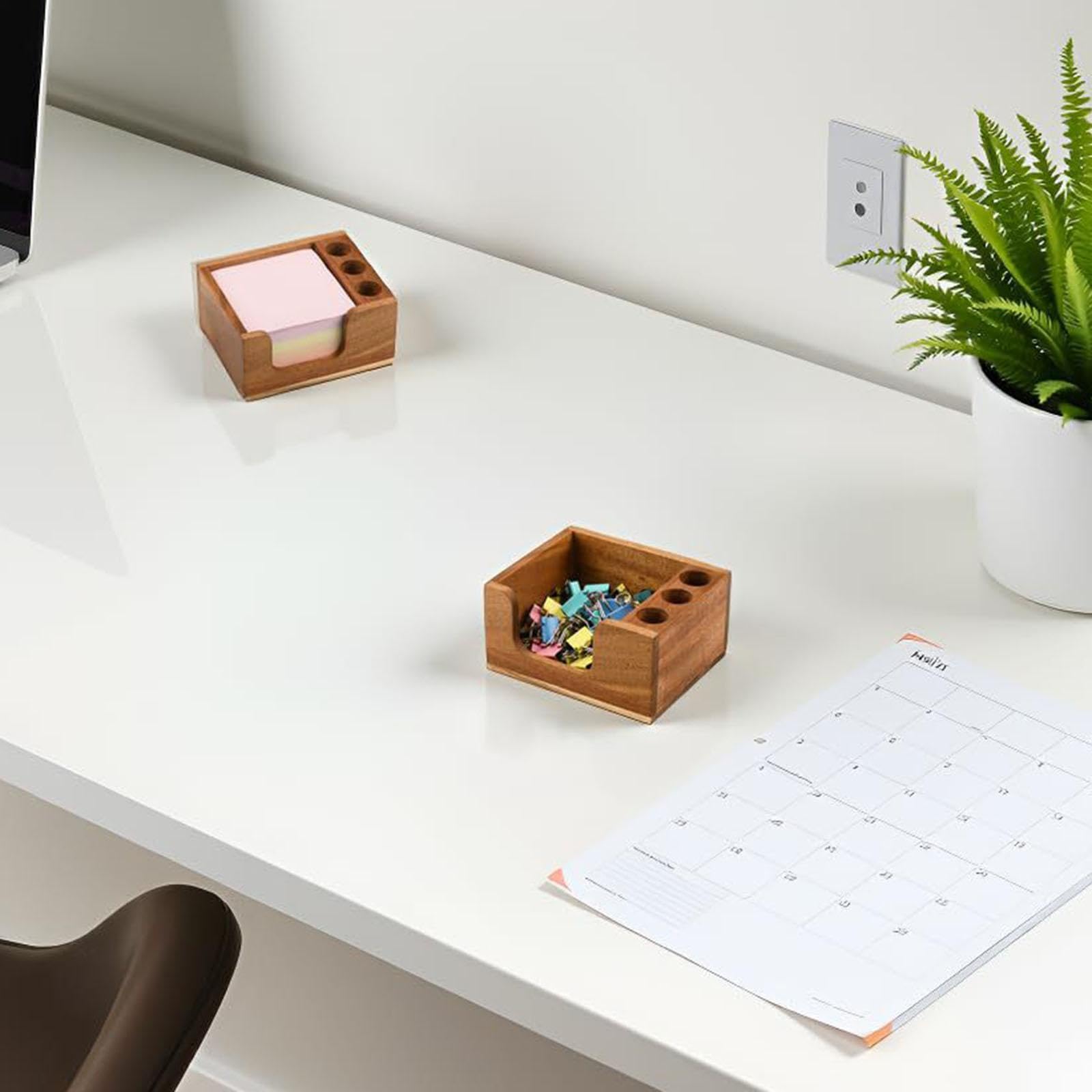 Haftnotizhalter Aus Holz, Organizer, Notizblockhalter für Schule