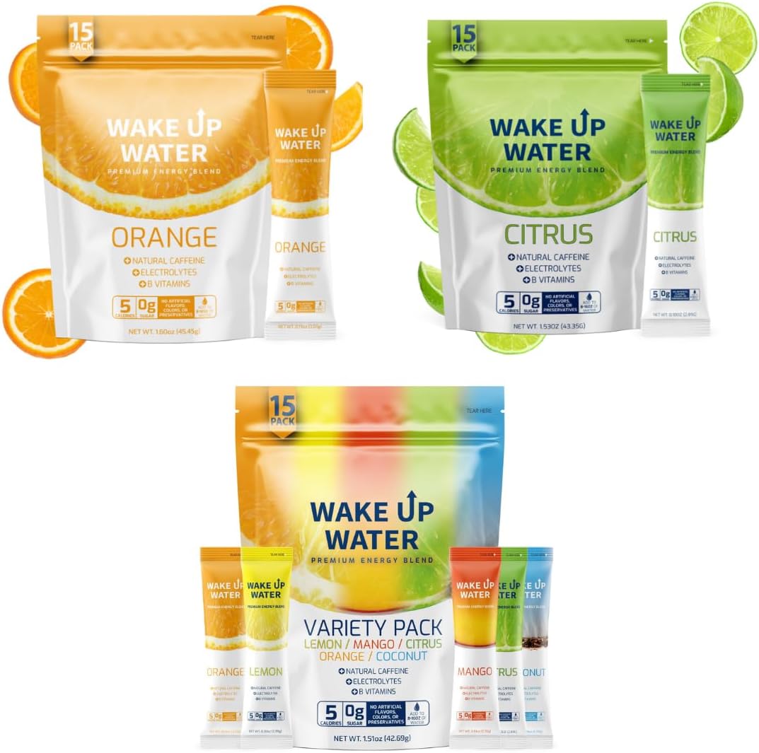 Orange + Variety + Citrus (15+15+15 Pack) - Energy + Hydration Packets