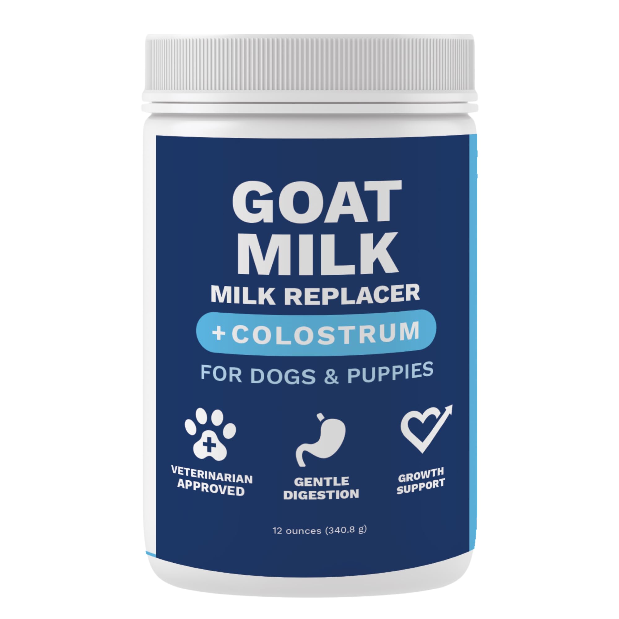 Under the Weather Puppy Milk Replacement Formula + Colostrum for Dogs & Puppies | Goat Milk Replacer Powder | Goat-Based Formula with Colostrum for