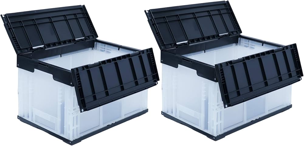 折りたたみコンテナ50L×2個　専用フタ＆台車付き main-s1i48.jpg