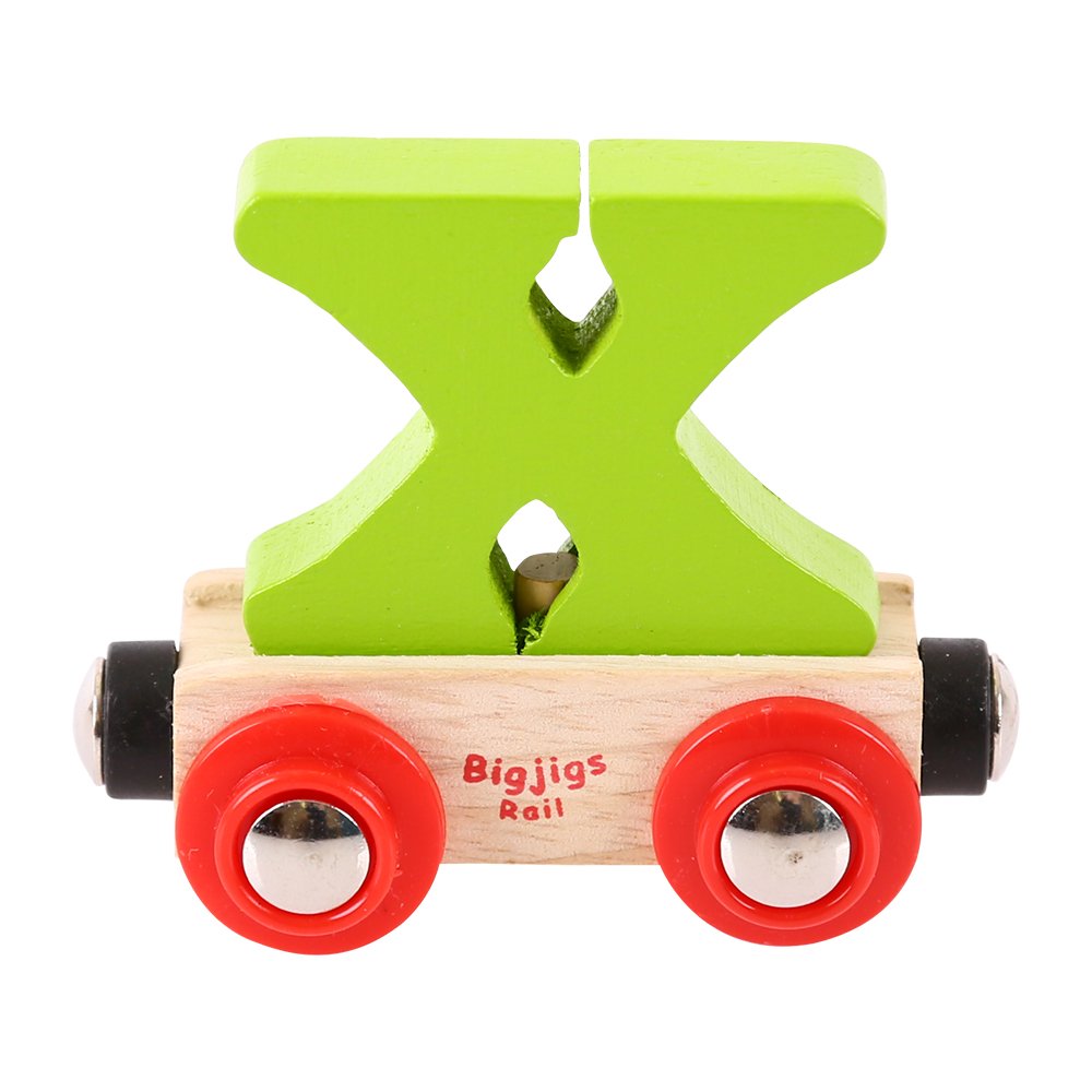 Bigjigs Rail Rail Name Letter X (Green) — image 1