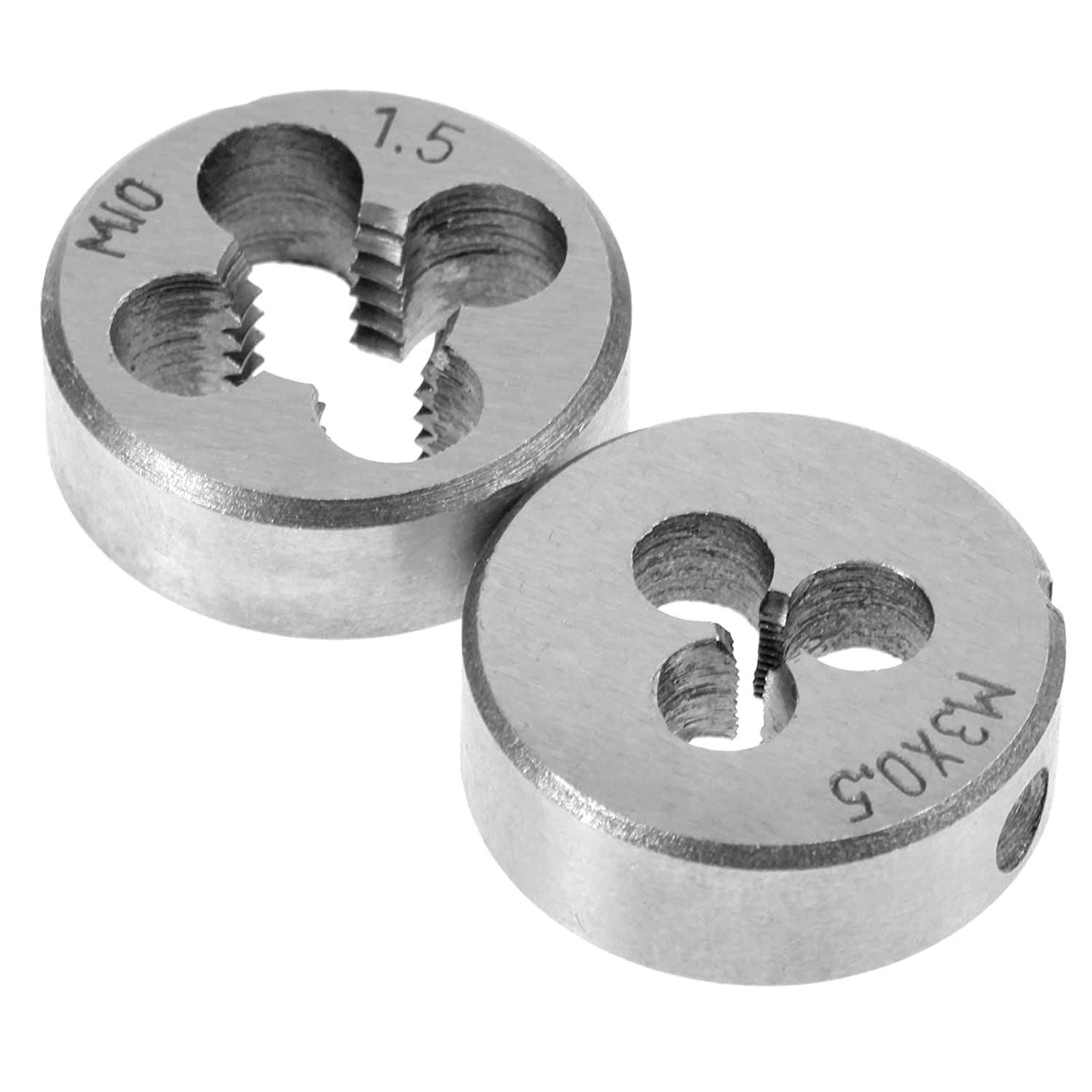 Mass Pro 8Pc Metric Die Set with Adjustable Holder β M3 to M12 Hand Thread Cutter Tools for Bolt & Rod Repair, Manual Threading Kit for Metalwork, DIY & Mechanical Use 2