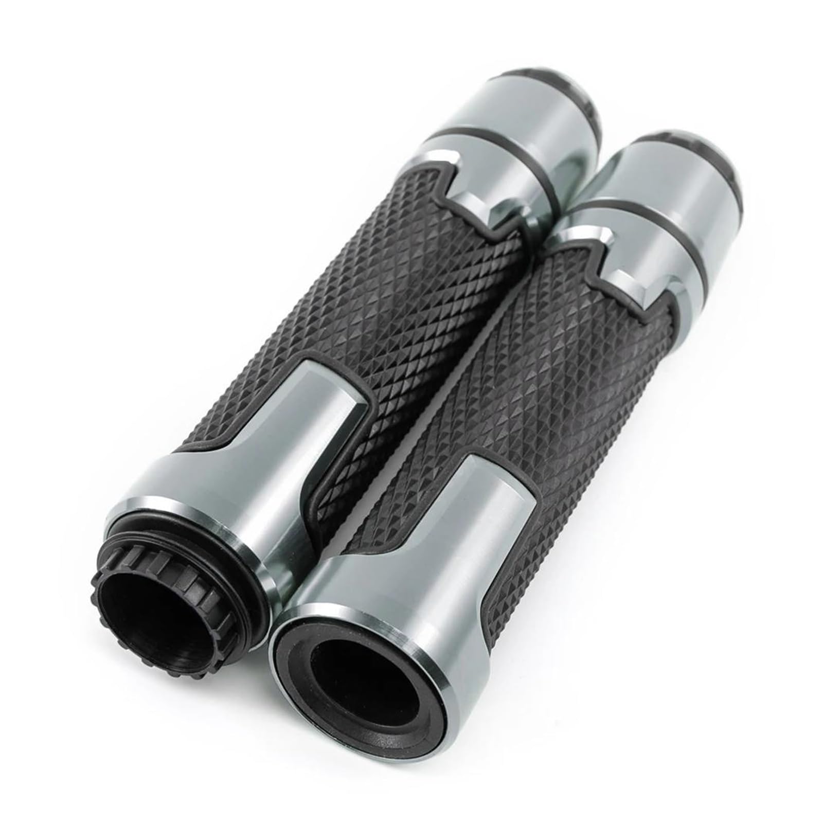 Poignées Moto Poignées Guidon Course Café Racer pour Suzuki pour Vélo De Sport GSX-R 1000 750 600 pour Hayabusa(Gris)