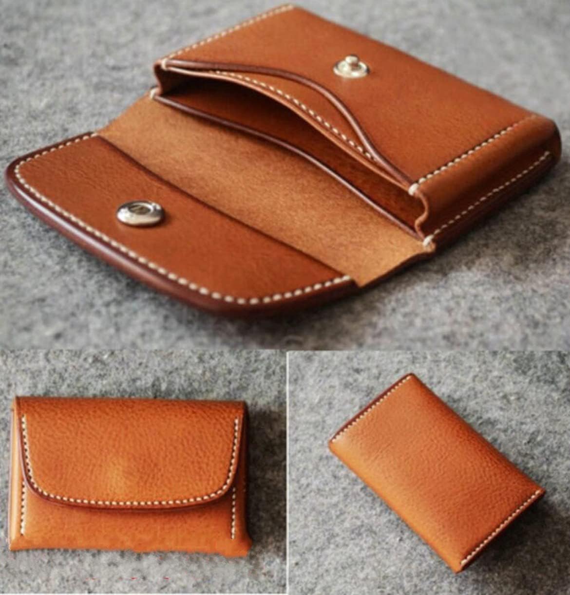 WellieSTR 1 Set DIY Leather Craft Small Coin Bag Wallet die Cutting Knife Template Mould Hand Punch Tool (No Stitch Hole)