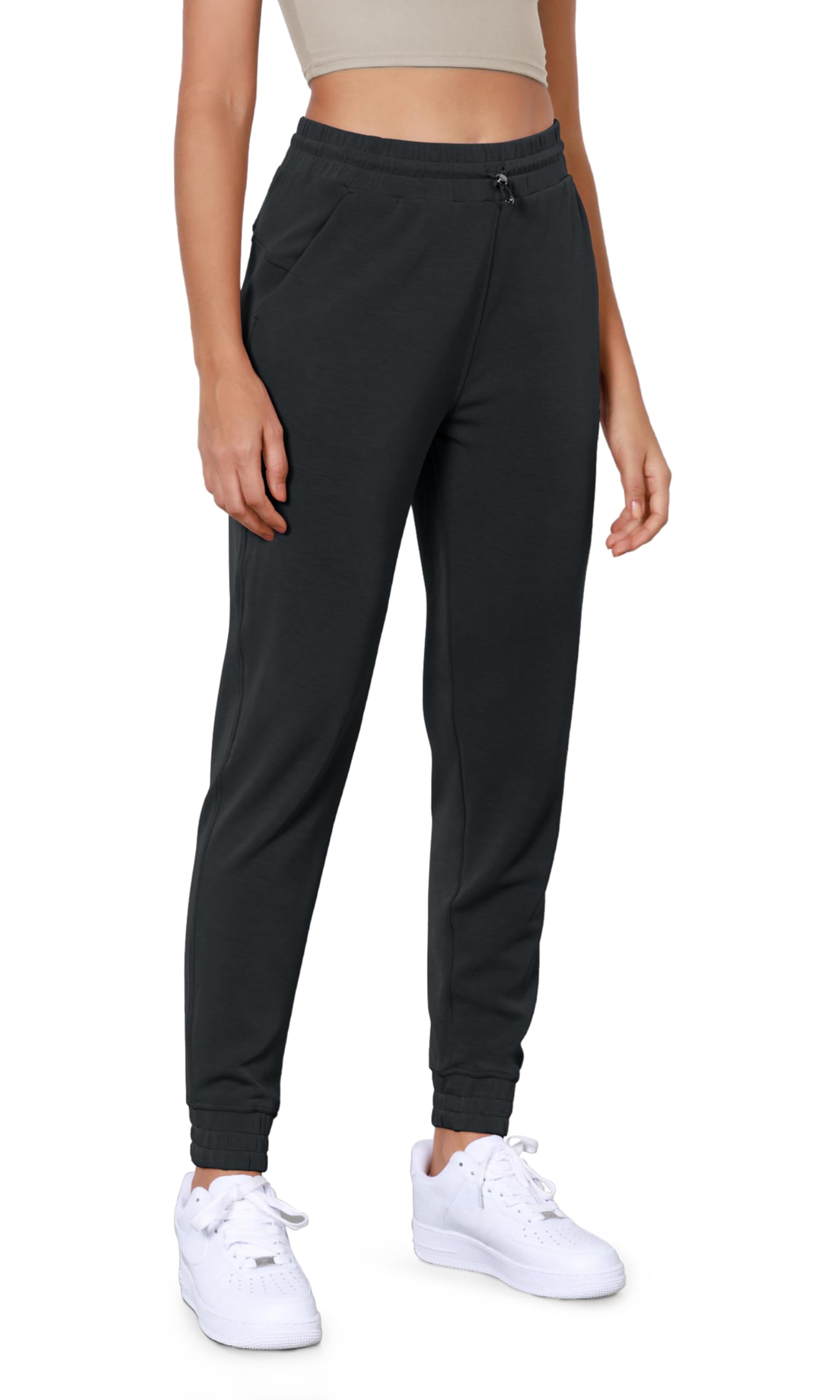 ODODOSWomen's Modal Soft Jogger Pants with Pockets Adjustable Shockcord High Waist Sweatpants Casual Lounge Pants