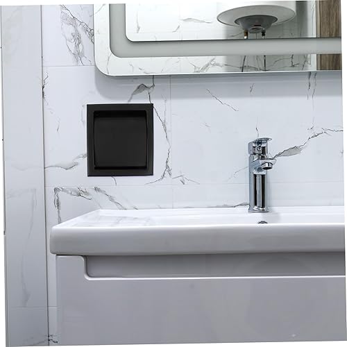 Miniatura 10 de Caja de pañuelos de acero inoxidable, rollo cuadrado, soporte para toallas de papel, cubiertas de pañuelos negros, servilletas, dispensador de papel